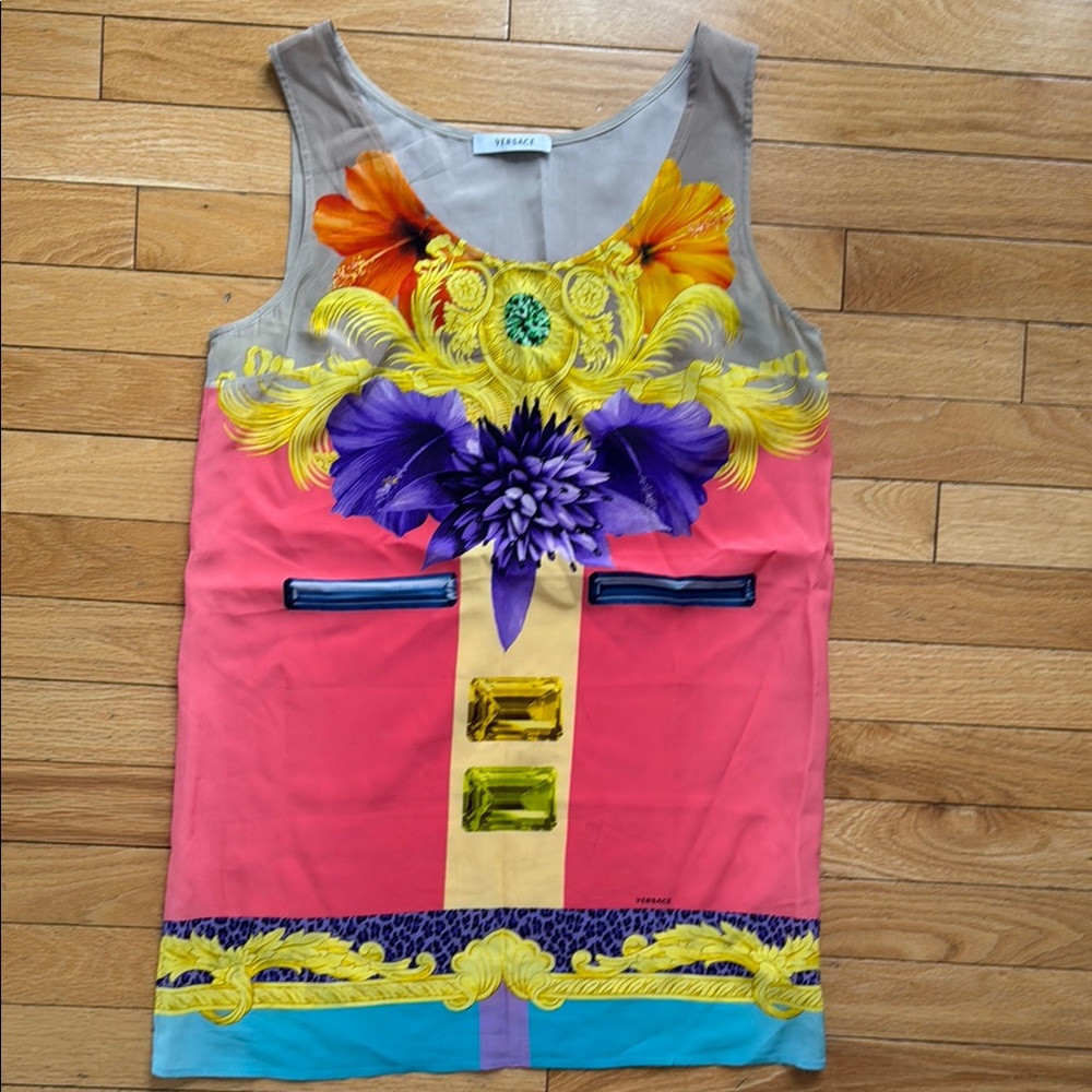 Silk Versace vintage top